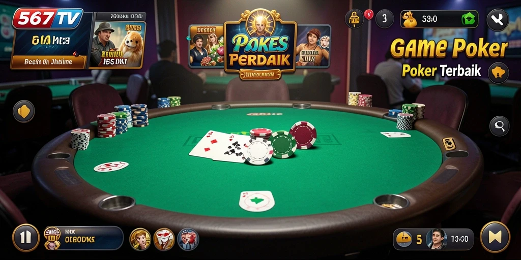 Tangkapan layar gameplay Poker di 567TV yang seru dan menantang.