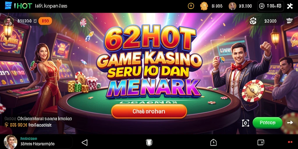 Tangkapan layar gameplay Kasino yang mendebarkan di 62HOT.