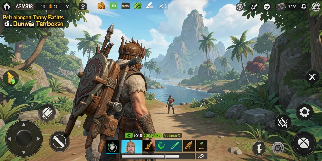 Tampilan gameplay seru di dunia terbuka ASIA918.