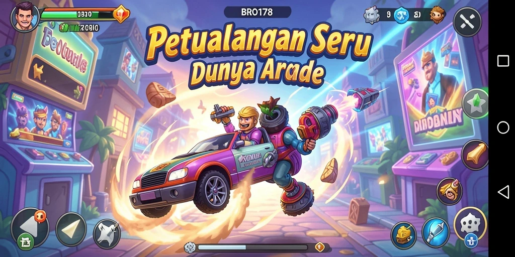 Tampilan gameplay seru dan penuh warna dari BRO178.
