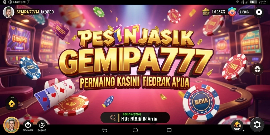 Tampilan menarik dari gameplay Kasino GEMPA777 yang mendebarkan.