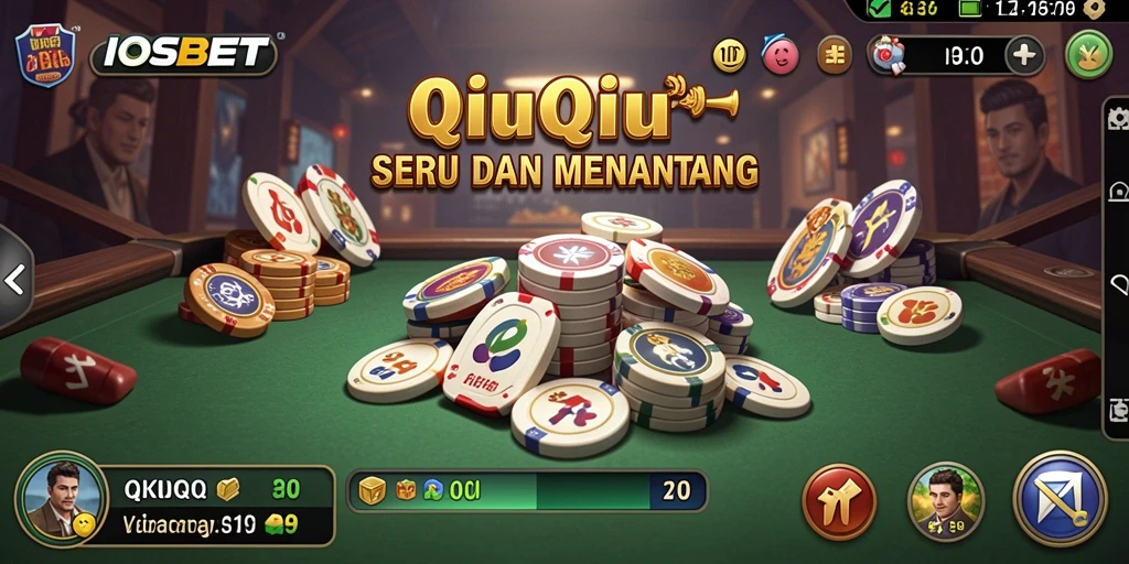 Tampilan gameplay QiuQiu yang mendebarkan di IOSBET.