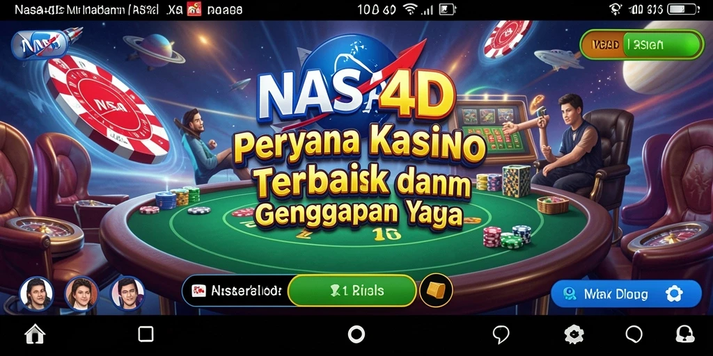Tampilan gameplay penuh aksi di NASA4D.