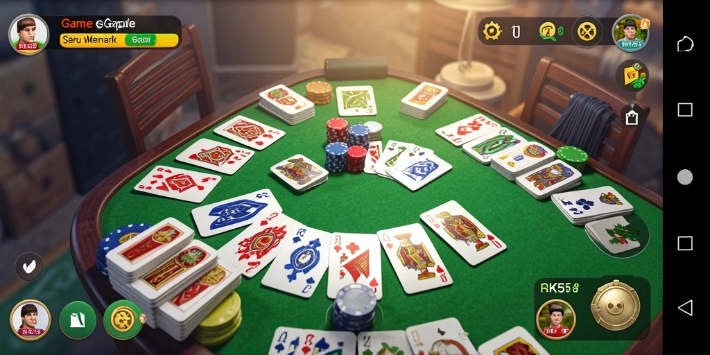 Screenshot gameplay Gaple yang seru dan menarik.